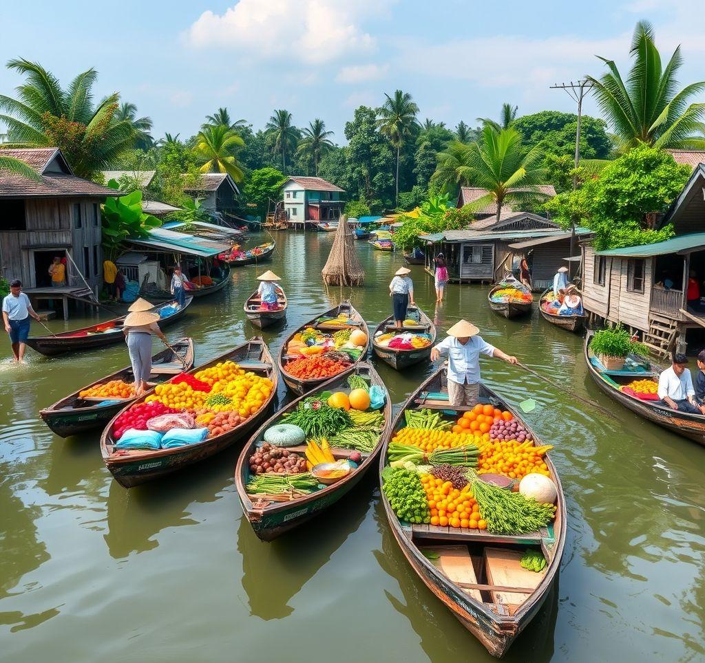 Mekong Delta Life on Water